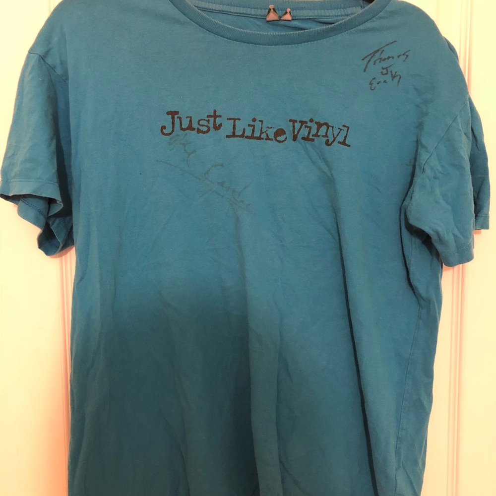 Just Like Vinyl T-shirt Signed by Thomas Erak